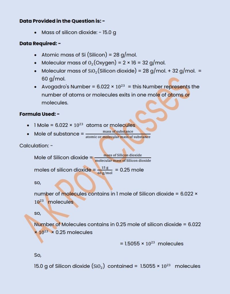 Chemistry question bank